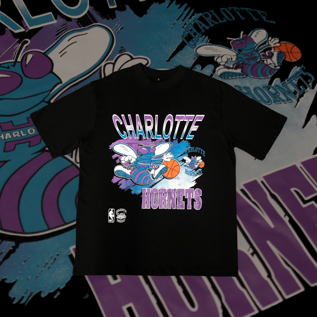 charlotte hornets t shirt vintage